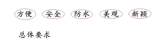 露營(yíng)燈外殼滿(mǎn)足八點(diǎn)要求,總結(jié)為方便,安全,防水,美觀(guān),新穎